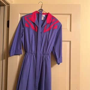 vintage western mid length dress!